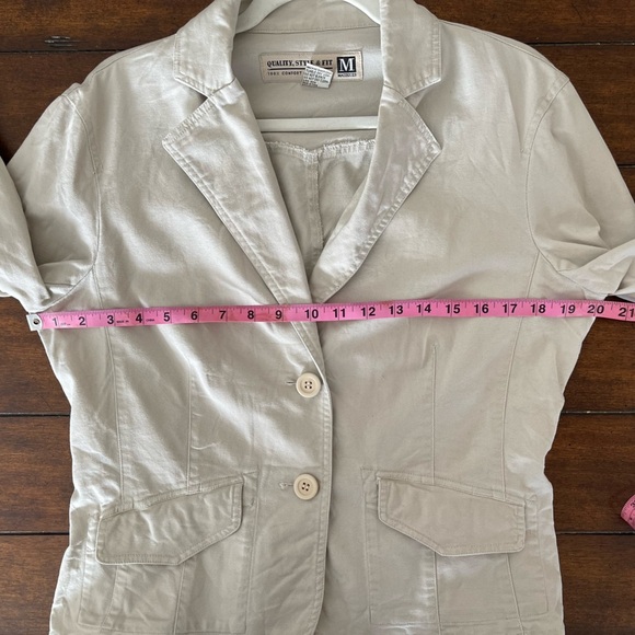 Maurices Vintage Light Beige Blazer Jacket Size Large - Picture 6 of 7
